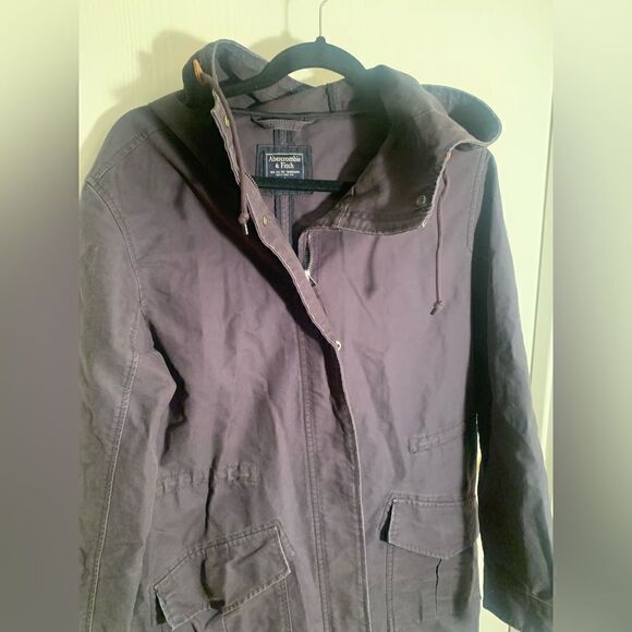 Abercrombie & Fitch EUG navy blue cargo utility jacket Size small - Picture 3 of 5